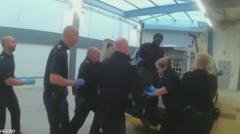 Inquiry shown CCTV of triple killer kicking officer