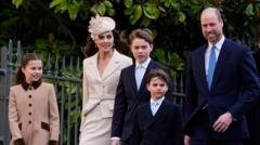 Royals attend Windsor Easter Sunday service