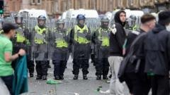 Two police officers ‘seriously injured’ and 14 arrests during Celtic disorder