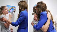 Kate hugs mum ringing ‘end of cancer treatment’ bell
