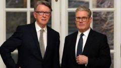 ‘Beleaguered and bereft’ – Mandelson messages reveal criticism of No 10