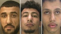 Three men who raped woman on Brighton beach jailed