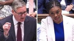 Badenoch accuses Starmer of leaving defence spending ‘mess’ for Burnham