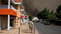 Tourists describe their escape from France wildfires