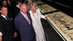 King hails ‘unprecedented’ Bayeux Tapestry exhibition in London